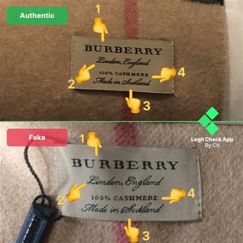 burberry cashmere scarf fake vs real|authentic burberry scarf tag.